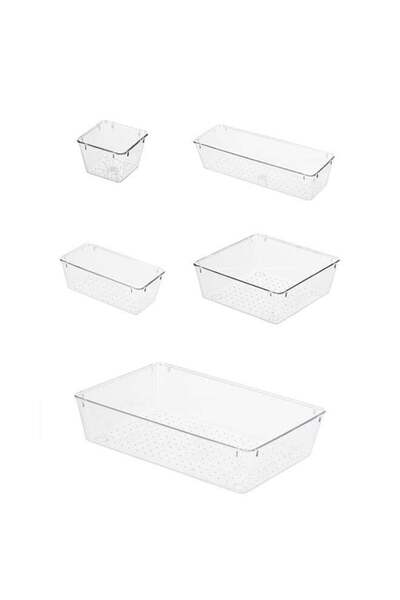 Noon East 16-Piece Plastic Drawer Food Storage Containers with Lids | Airtigh...