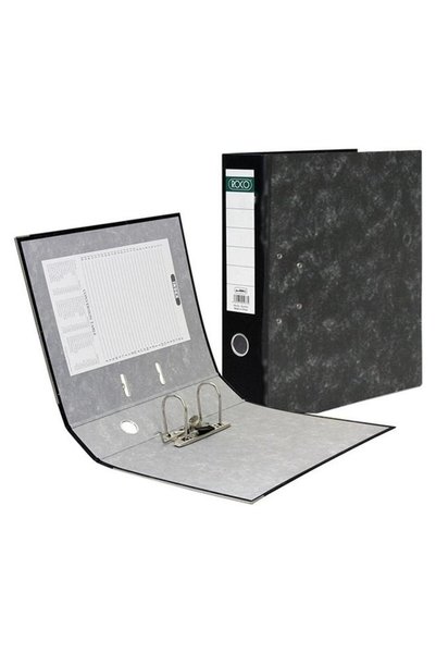 Roco Pressboard Box File Black/Grey