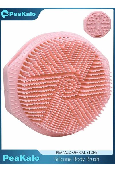 PeaKalo Silicone Loofah Shower Ball - Soft Bristle Bath Brush for Body Acne, ...