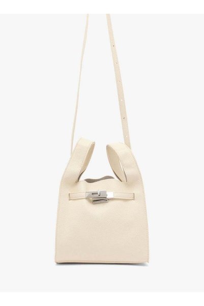 ELLA bucket bag with silver accent crossbody