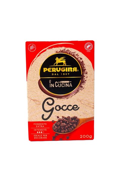 Perugina Picături de ciocolată neagră Perugina, 200 g
