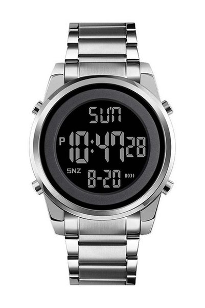 DIDA Men's Digital Business Watch Stainless Steel Watch Band With Stopwatch T...