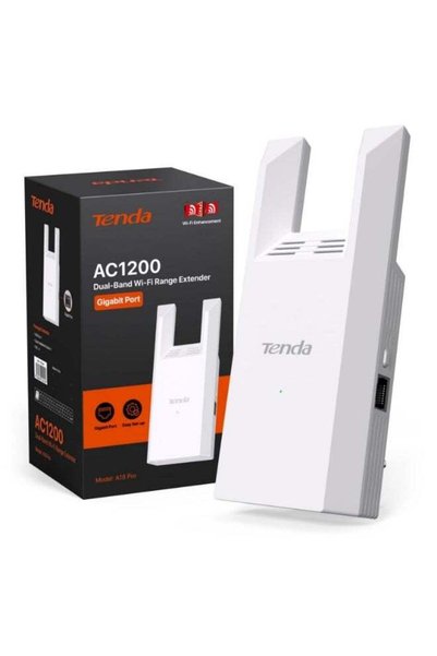 Tenda جهاز تكرار إشارة الواي فاي A18 Pro ثنائي النطاق AC1200 ميجابت في الثاني...