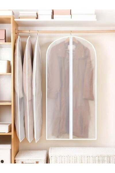 Ceamere 5PCS Transparent Dustproof Garment Covers – Zippered Hanging Storage ...