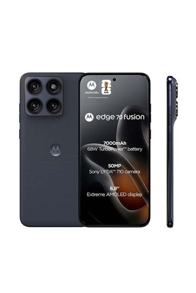 Motorola إيدج 70 فيوجن 5G بشريحتي اتصال، بانتون سيلويت، ذاكرة وصول عشوائي 12 ...