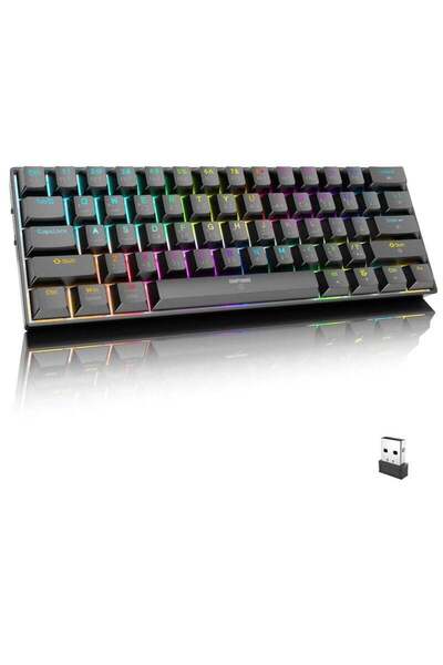 infino Wireless Bluetooth Tri-Mode (2.4G/Bluetooth/USB-C) Mechanical Keyboard...