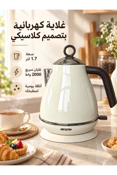 THREEZ Three sheep Electric Kettle, 1.7L 2000W Fast Boil Retro Electric Tea K...