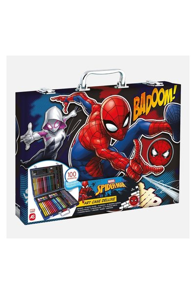 As Trusa de Colorat Spiderman cu 100 Accesorii -