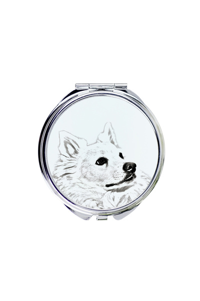 Art - Dog Art-Dog Oglindă de buzunar cu imprimeu de câine Eskimo american - O...