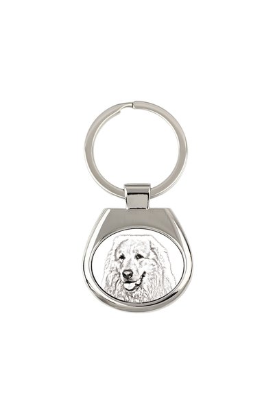 Art - Dog Breloc Art-Dog Great Pyrenees cu imprimeu de câine - Stil schiță cu...