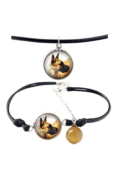 Art - Dog Set colier și brățară Art-Dog cu Dachshund și fotografie cu câine