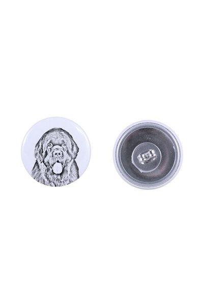 Art - Dog Cercei rotunzi Art-Dog Newfoundland cu imagine de câine - Metal aco...