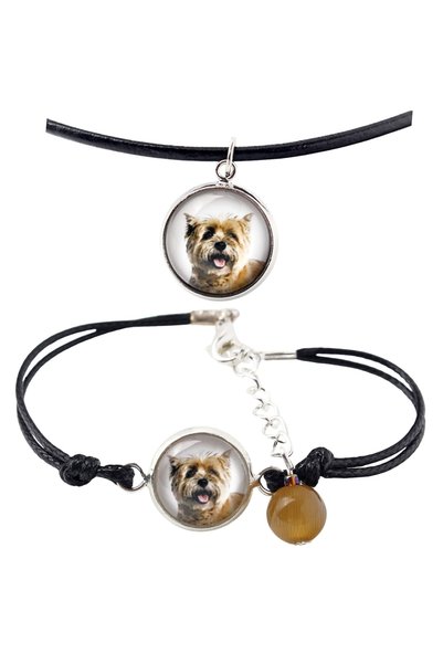 Art - Dog Set colier și brățară Art-Dog Cairn Terrier cu fotografie de câine