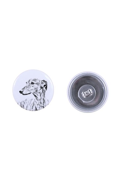 Art - Dog Cercei rotunzi cu galghoi Art-Dog, cu imagine de câine - Metal acop...