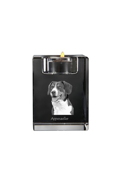Art - Dog Art-Dog Sfeșnic de cristal Appenzeller Sennenhund cu gravură de câine