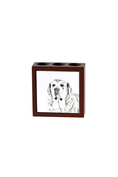 Art - Dog Art-Dog Suport de pixuri din lemn cu imprimeu de câine Mastiff span...