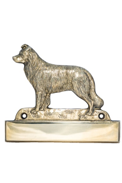 Art - Dog Placă de ușă din alamă Art-Dog Border Collie cu gravură inclusă - P...