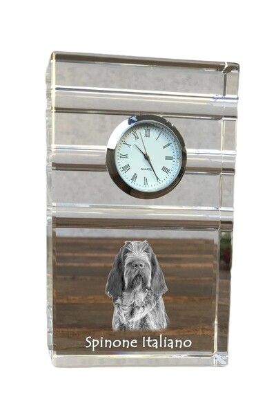 Art - Dog Ceas de cristal Art-Dog Spinone italian, de masă, cu gravură de câine