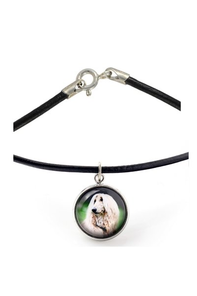 Art - Dog Colier Art-Dog cu Hound Afgan și fotografie cu câine