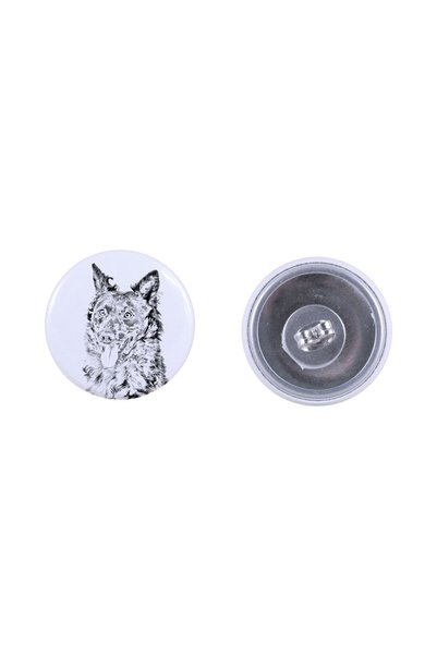 Art - Dog Cercei rotunzi Art-Dog Mudi cu imagine de câine - Metal acoperit cu...