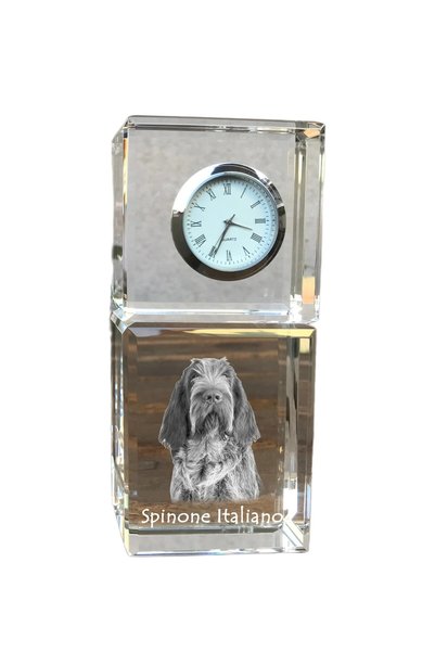 Art - Dog Ceas de cristal Art-Dog Spinone italian, de masă, cu gravură de câine