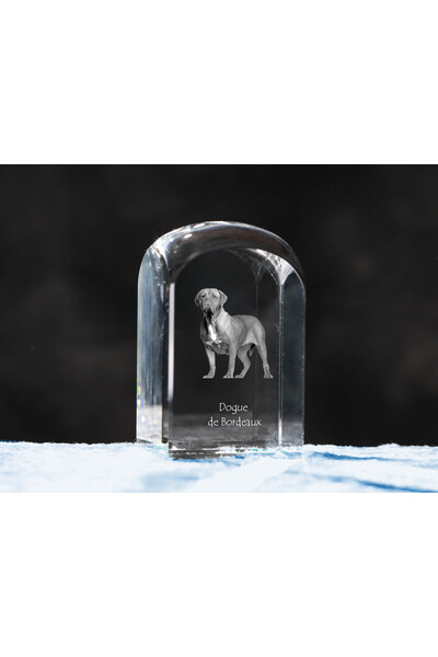 Art - Dog Prespapier de cristal Art-Dog Dogue de Bordeaux cu gravură de câine...