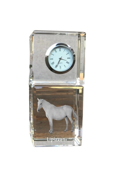 Art - Dog Ceas de cristal Art-Dog Lipizzaner, de masă, cu gravură de cal