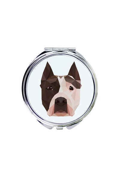 Art - Dog Art-Dog Oglindă de buzunar cu terrier american Staffordshire, cu de...