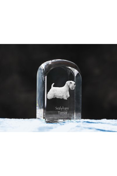 Art - Dog Prespapier de cristal Art-Dog Sealyham Terrier cu gravură de câine ...