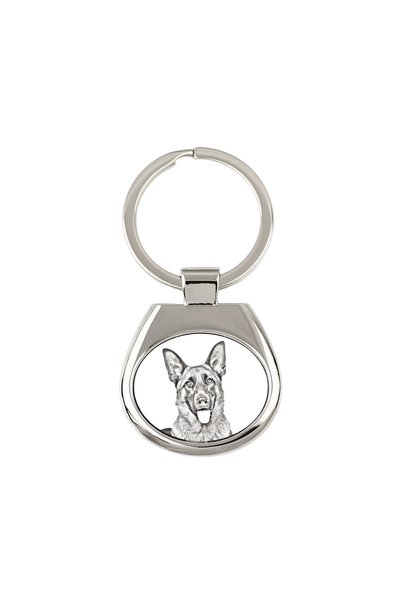 Art - Dog Breloc Art-Dog Ciobănesc German cu Imprimeu de Câine - Stil Schiță ...