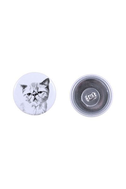 Art - Dog Cercei rotunzi Art-Dog cu imagine de pisică, model Exotic Shorthair...