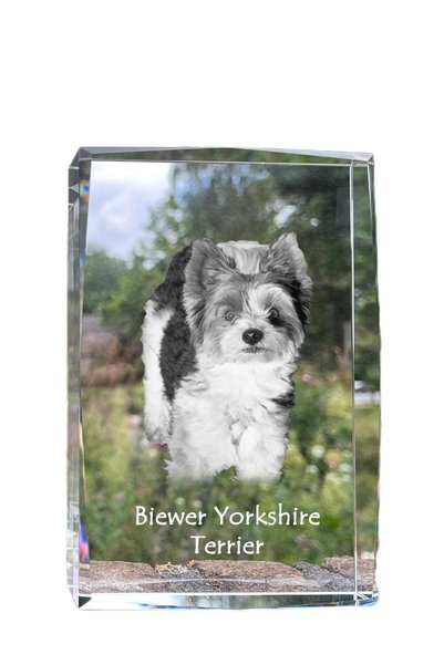 Art - Dog Art-Dog Cristal Mare cu Margini Decorative Terrier Biewer cu Gravur...