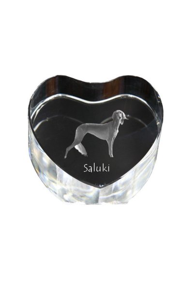 Art - Dog Prespapier Inimă de Cristal Art-Dog Saluki cu Gravură Câine - Crist...