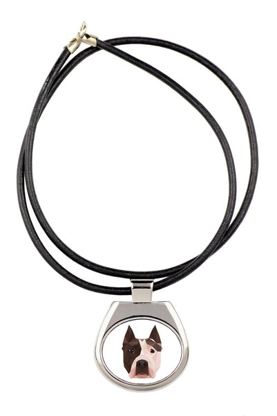 Art - Dog Colier Art-Dog American Staffordshire Terrier cu design geometric d...