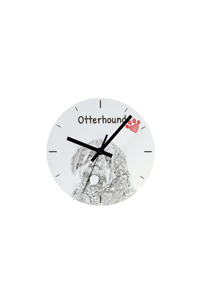 Art - Dog Ceas de perete Art-Dog Otterhound cu imprimeu de câine - Cadran din...
