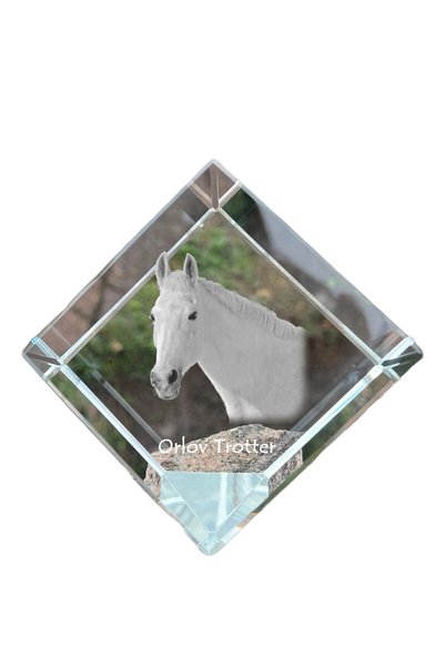 Art - Dog Prespapier cub de cristal Art-Dog Orlov Trotter cu gravură de cal -...