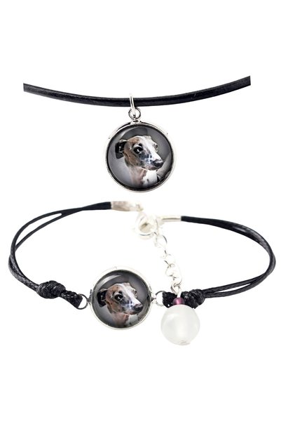 Art - Dog Set colier și brățară Art-Dog cu galghai italian și fotografie cu c...