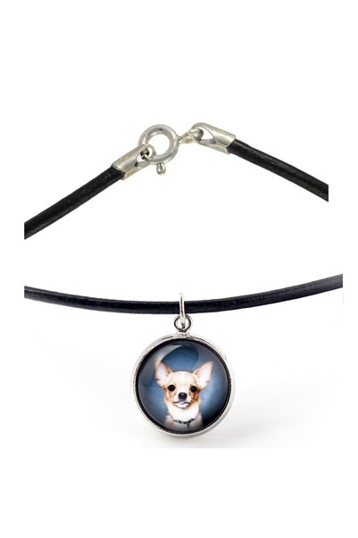 Art - Dog Colier Art-Dog pentru Chihuahua cu păr scurt, cu fotografie de câine