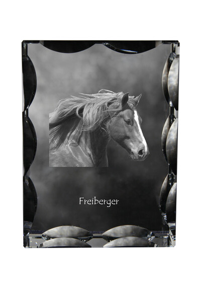 Art - Dog Art-Dog Cristal dreptunghiular cu margini decorative, Cal Freiberge...