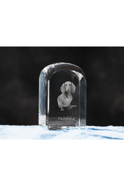 Art - Dog Prespapier de cristal Art-Dog Dachshund cu gravură - Cristal optic,...