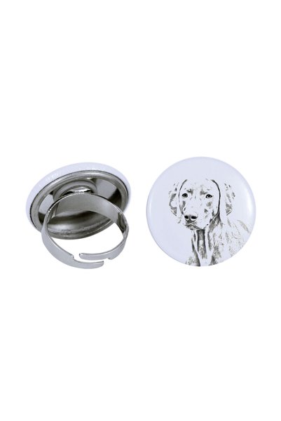 Art - Dog Inel Art-Dog Weimaraner cu imagine de câine - Metal acoperit cu fol...