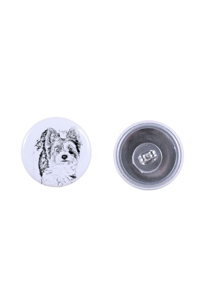 Art - Dog Cercei rotunzi Art-Dog Biewer Terrier cu imagine de câine - Metal a...