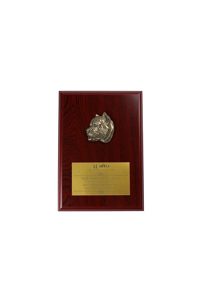 Art - Dog Placă comemorativă Art-Dog Presa Canario cu bas-relief din bronz pe...