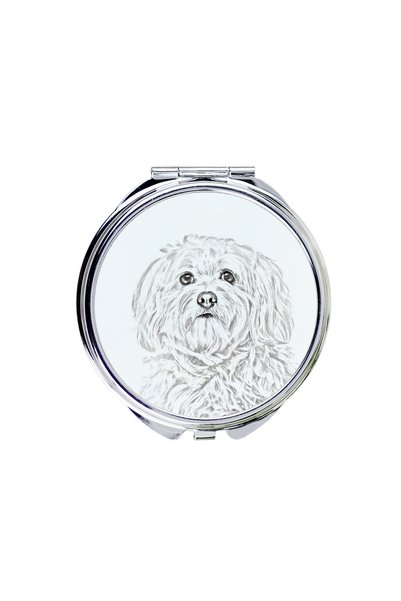 Art - Dog Art-Dog Oglindă de buzunar Havanese cu imprimeu de câine - Oglindă ...