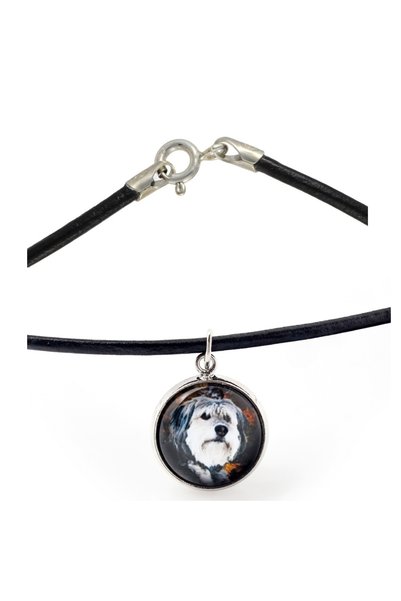 Art - Dog Colier Art-Dog cu câine Lowland Sheepdog și fotografie cu câine