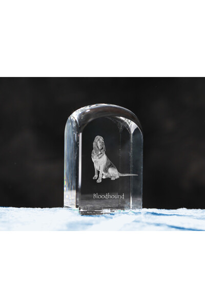 Art - Dog Prespapier de cristal Art-Dog Bloodhound cu gravură de câine - Cris...
