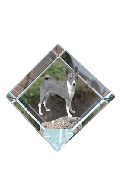 Art - Dog Prespapier Cub de Cristal Art-Dog Basenji cu Gravură de Câine - Cri...