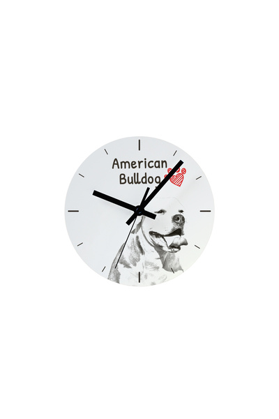 Art - Dog Ceas de perete Art-Dog Bulldog American cu imprimeu de câine - Cadr...