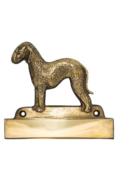 Art - Dog Placă de ușă din alamă Art-Dog Bedlington Terrier cu gravură inclusă
