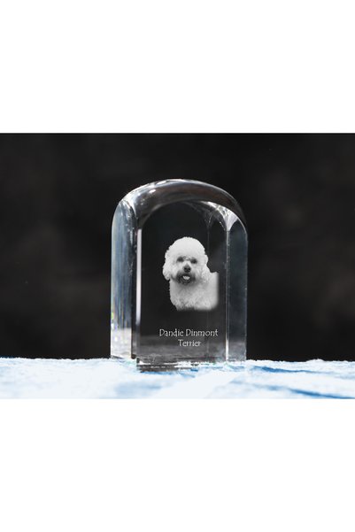 Art - Dog Prespapier de cristal Art-Dog Dandie Dinmont Terrier cu gravură de ...